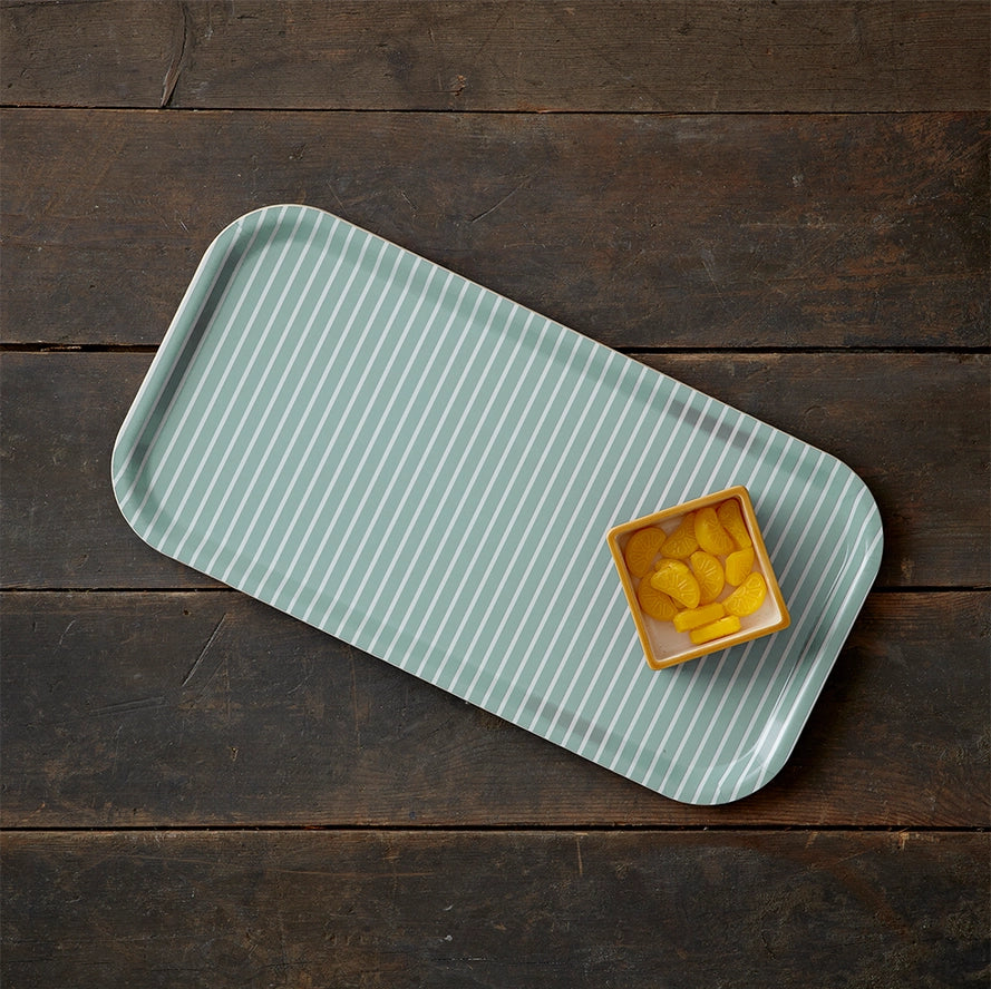 dienblad K&C lichtgroen streep