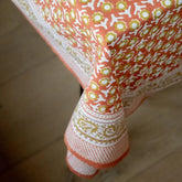 tafelkleed Blockprint Isha Squirrel