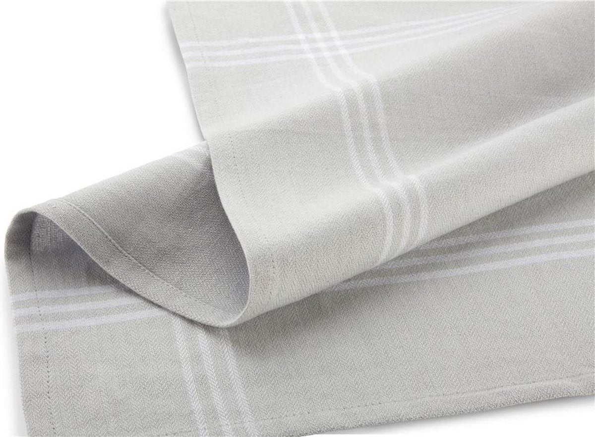 Theedoek Walra licht grijszand