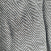 Schort visgraatje donkergrijs wit