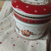 Theedoek Valentin rood