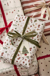 Rol geschenkpapier nostalgisch kerst