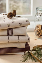 Theedoek IB Laursen Bruin/naturel