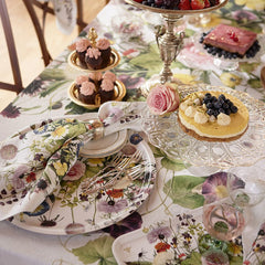 Dienblad rond K&C bloementuin