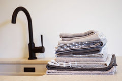 Set vaatdoekjes Home Society grijs