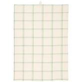 Theedoek IBL Checkered pattern wasabi/naturel