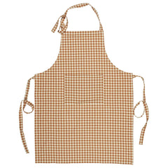 Schort IBL cognac ruitje