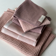 set vaatdoeken Mauve