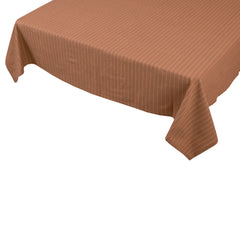 Tafelkleed pinestripe cafe brown