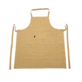 Schort Pinestripe geelbeige B-L