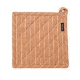 Pannenlappen pinestripe cafecreme