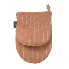 Tafelkleed pinestripe cafe brown