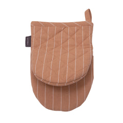 Pinestripe ovenwanten MINI cafe creme