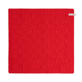 Knitfactory handdoek uni rpuge rood