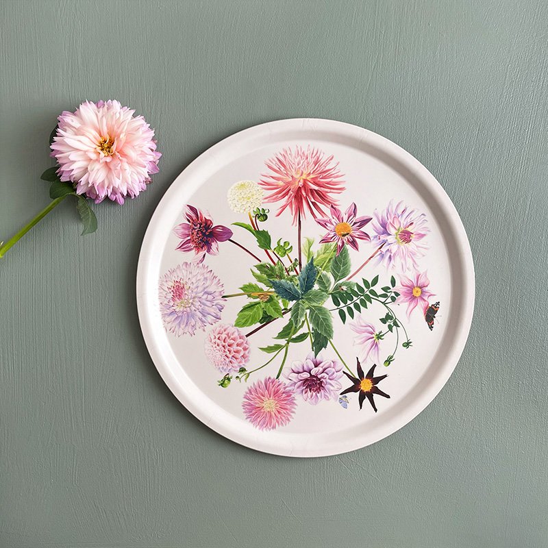 Dienblad K&C rond Dahlia