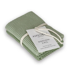set vaatdoeken Solid Tendergreen