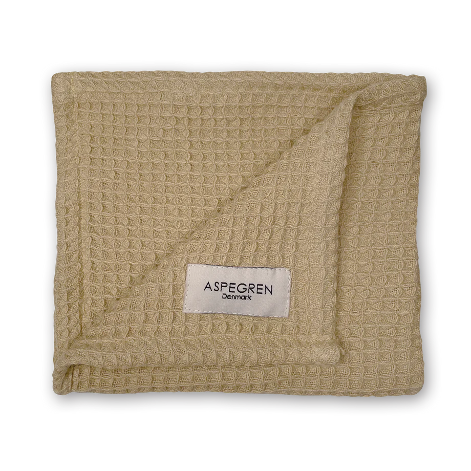 Wafeldoek (A) khakigeel