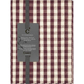 Theedoek Burgundy ruit