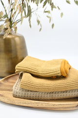 3-dlg keukenset mosterdkleur