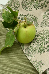 Theedoek Veridia blockprint DH