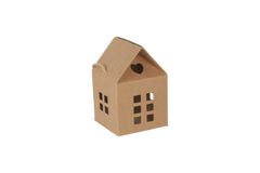 kadoverpakking kersthuis met kerstprint.