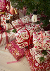 Inpakpapier luxe rood kerst