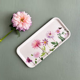 Dienblad met dahlia's klein