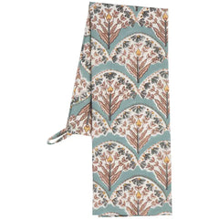 Theedoek DH Blockprint Bouquet