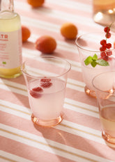 Tafelkleed gestreept roze 300cm (B)