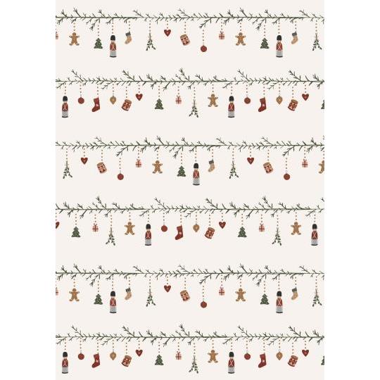 Rol geschenkpapier Christmas garland
