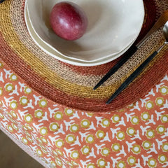 tafelkleed Blockprint Isha Squirrel