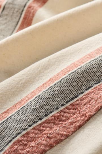 Theedoek IB Laursen naturel rustrood