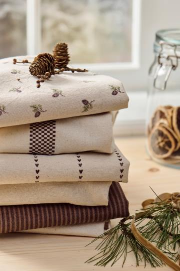 Theedoek IB Laursen  Bruin/naturel