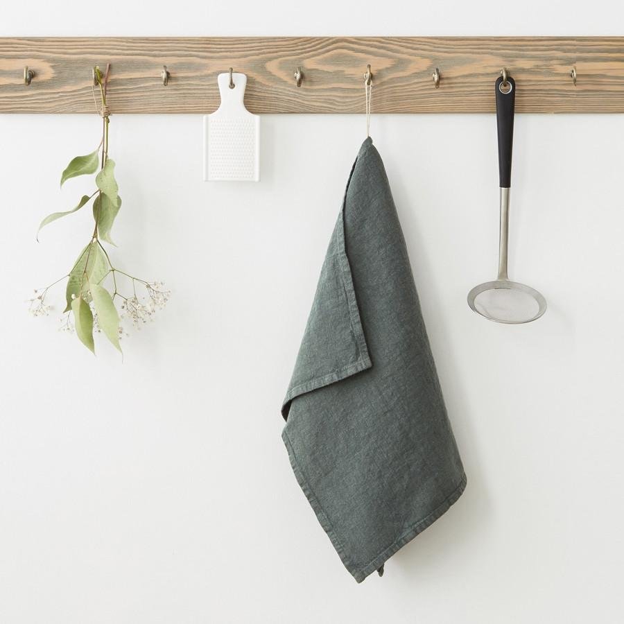 Linnen keukendoek LTales Forest green