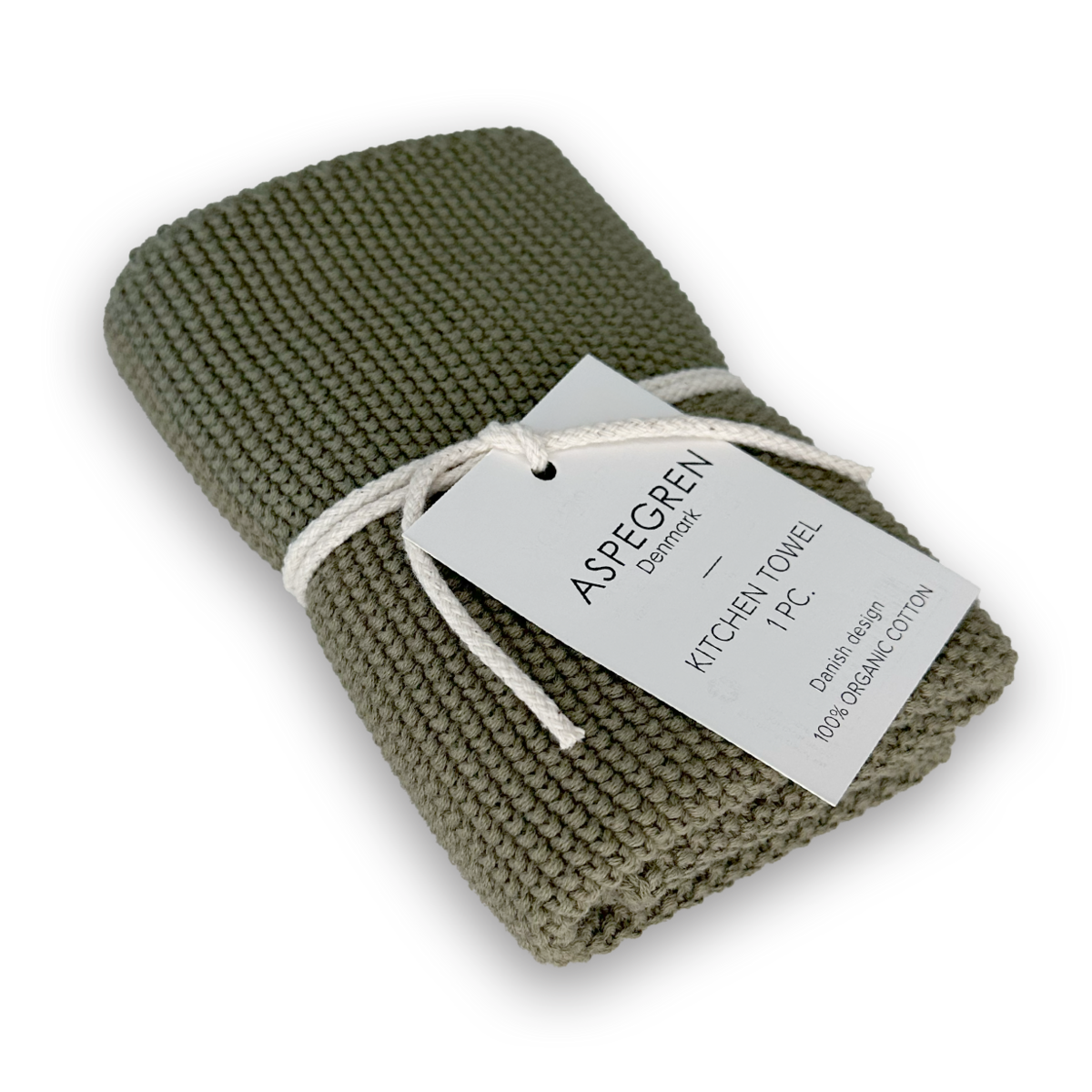 Keukenhanddoek Solid Olive