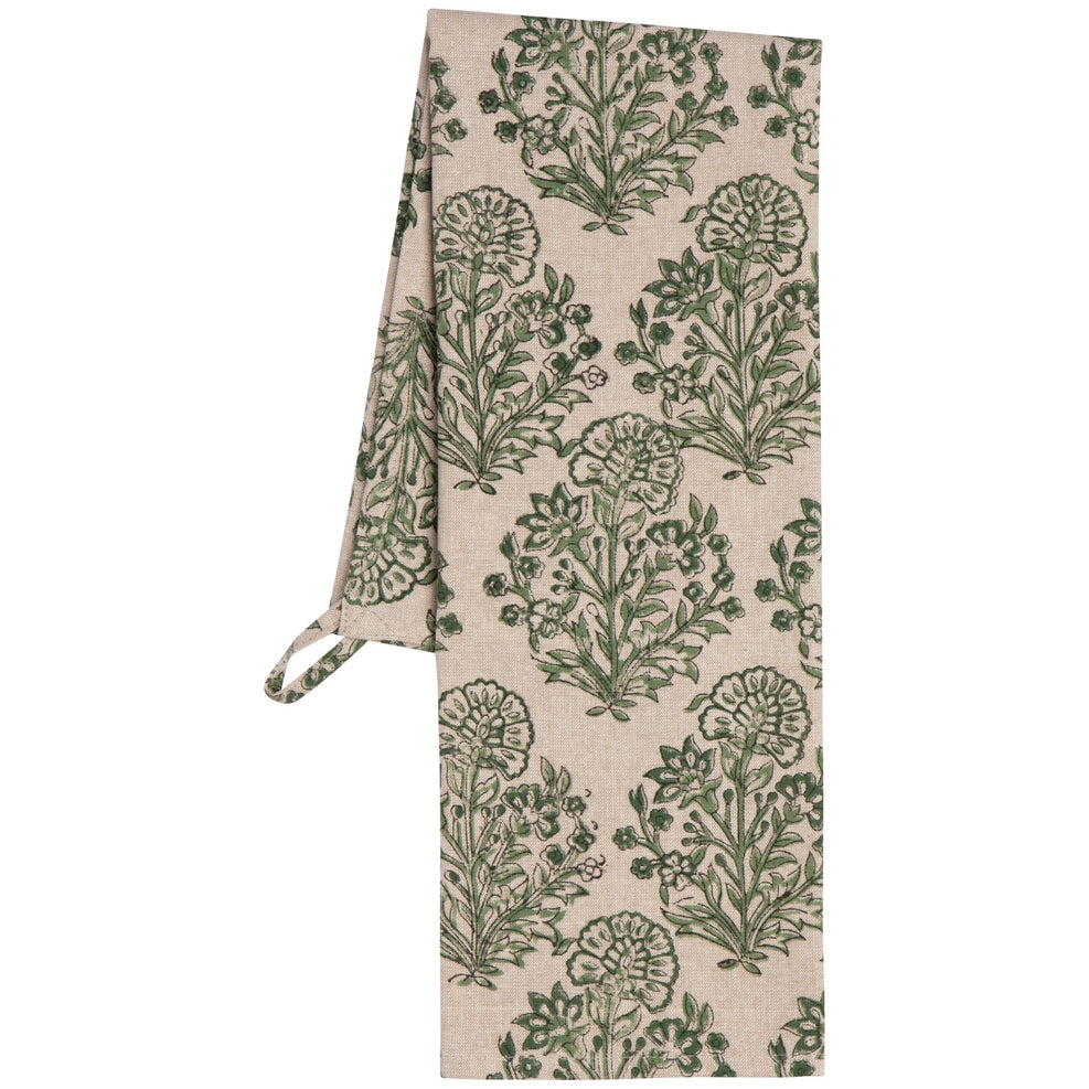 Theedoek  Veridia blockprint DH