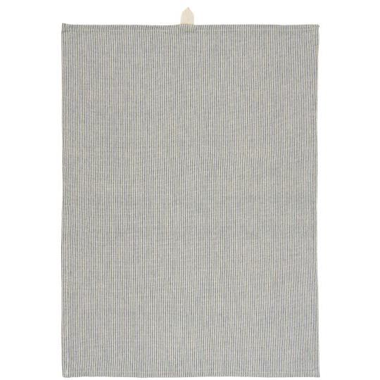 Theedoek IB laursen smal streepje naturel blauw