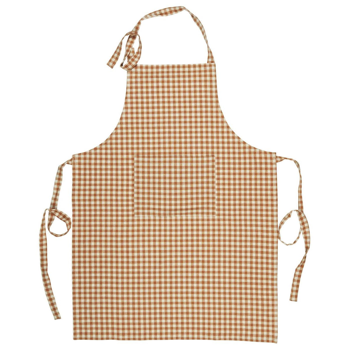 Schort IBL cognac ruitje