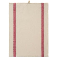 Theedoek IBLaursen rood/naturel