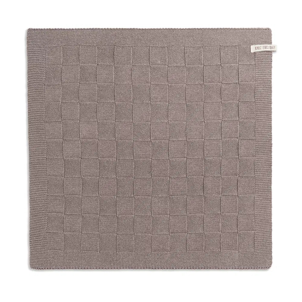 Knitfacory keukenhanddoek uni taupe