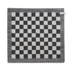 Knitfactory keukenhanddoek ecru/antraciet