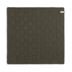 Knitfactory keukenhanddoek Khaki/groen uni