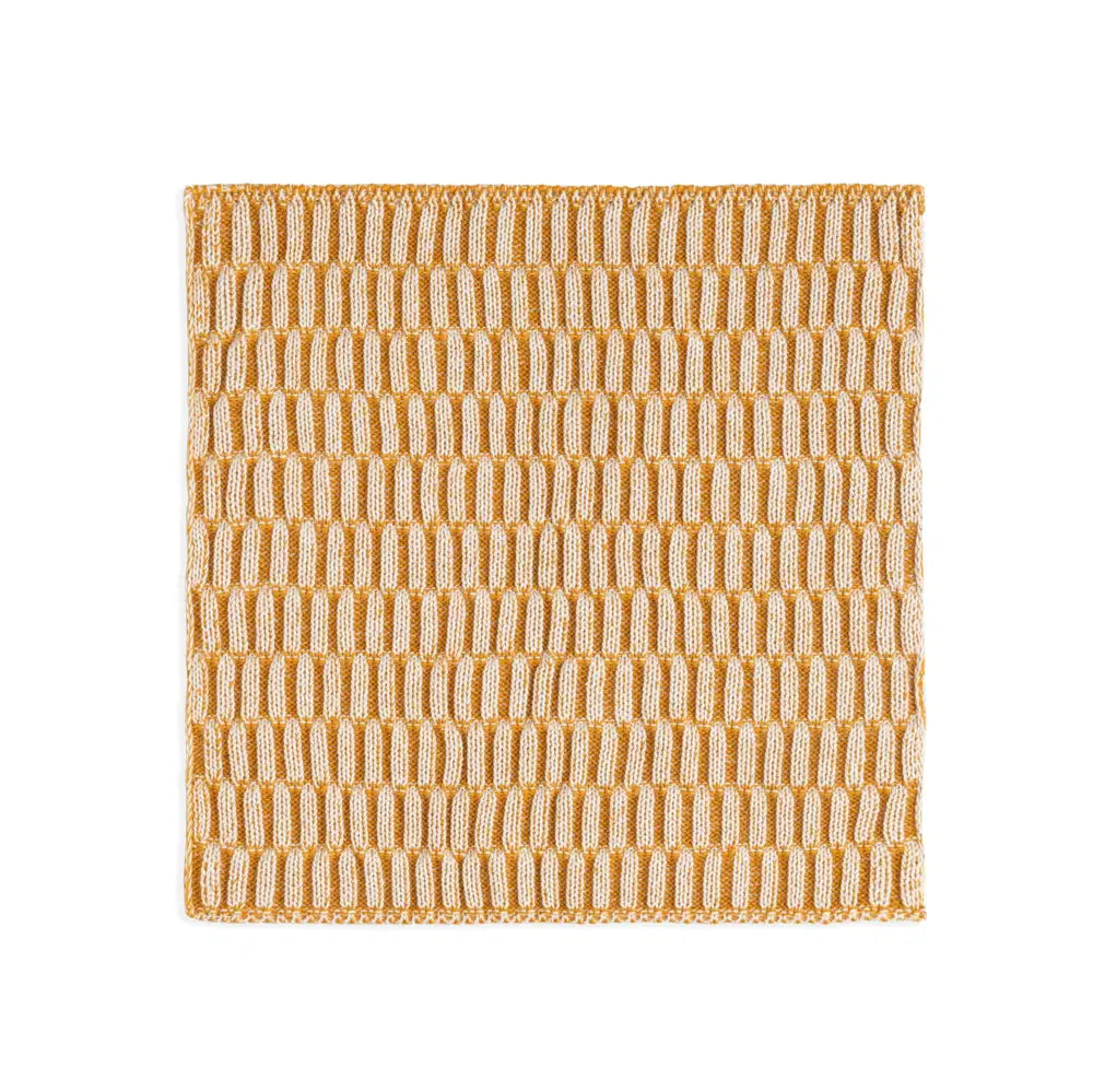 vaatdoekje Knitfactory ecru/oker