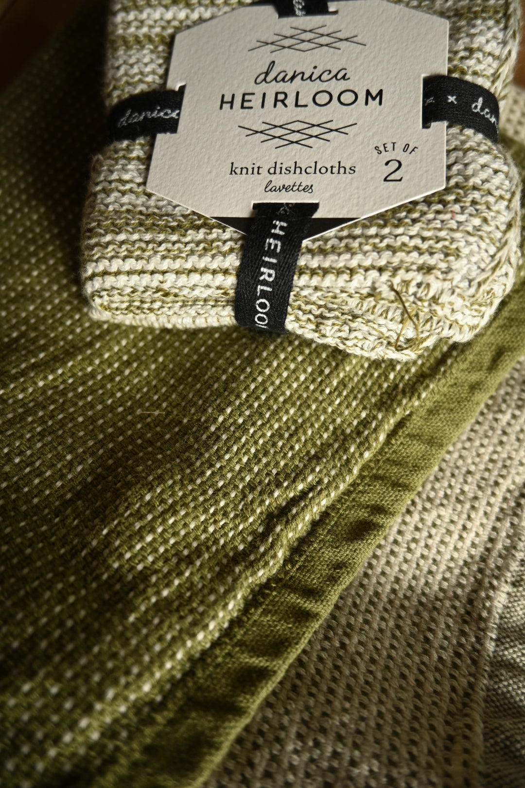 Set Theedoeken DH olijfgroen/naturel