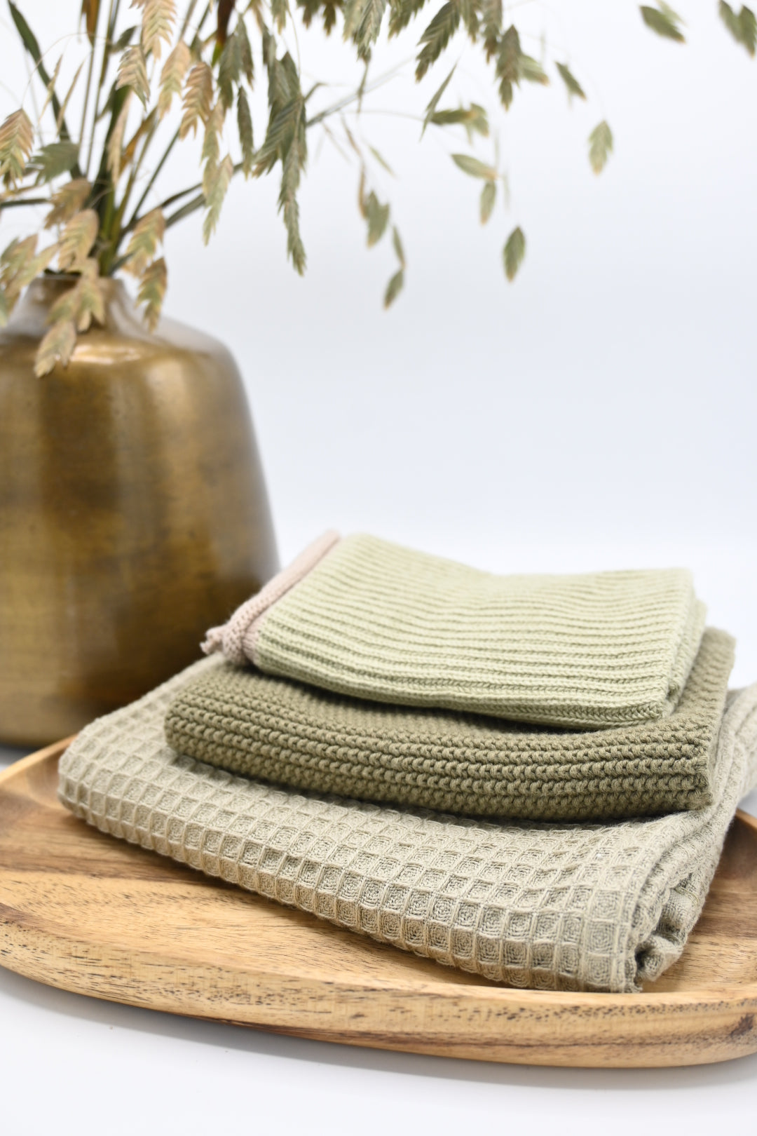 3-dlg keukenset saliegroen