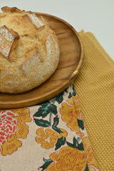 Theedoek Goldenrise blockprint DH
