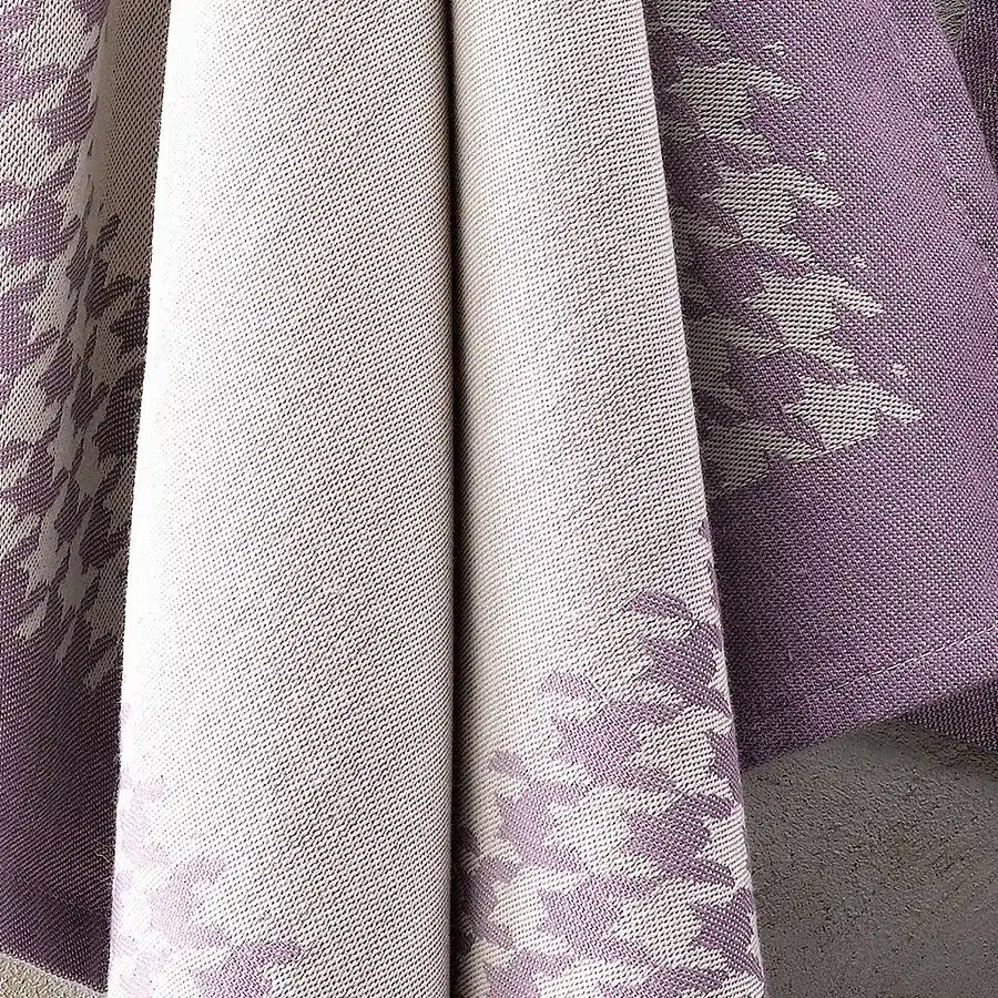 Theedoek Pied de poule DWL Lavendel