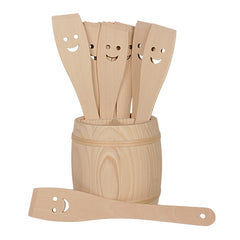 houten spatel glimlach