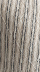 Theedoek IB Laursen grijs beige streepje.