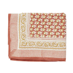 tafelkleed Blockprint Isha Squirrel